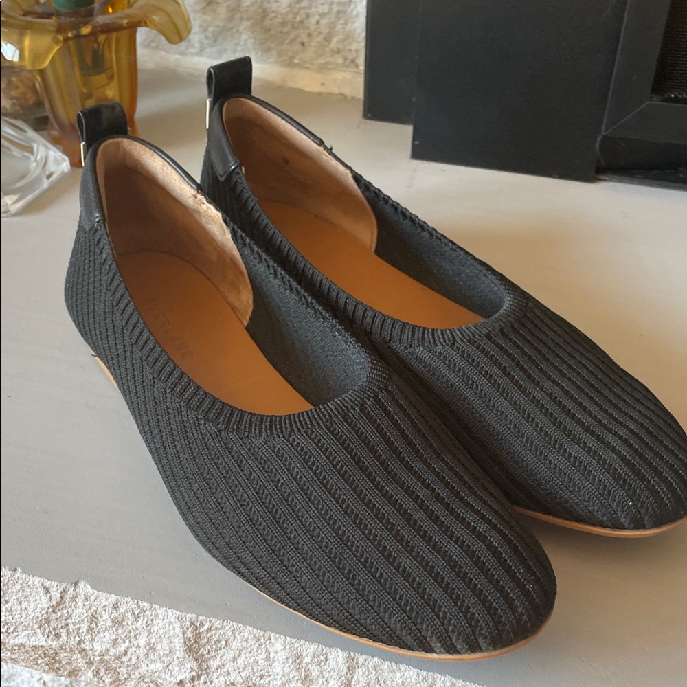 Everlane Black Textured Women's Flats
